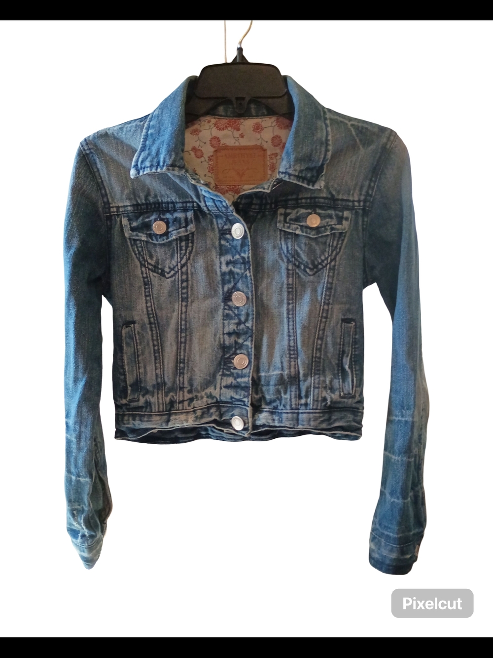 Amethyst Jeans Light Blue Denim Jean Jacket - Picture 9 of 15
